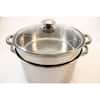 ExcelSteel 4-Piece 12 Qt. Professional 18/10 Stainless Steel Multi-Cooker  with Lid 529 - The Home Depot
