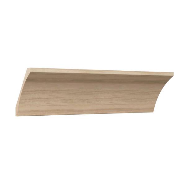Ekena Millwork WM291 0.75 in. D x 5.25 in. W x 96 in. L Wood (White Oak) Crown Molding