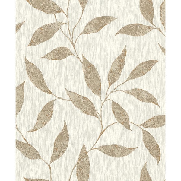 Amble Cream White Vine Wallpaper Sample
