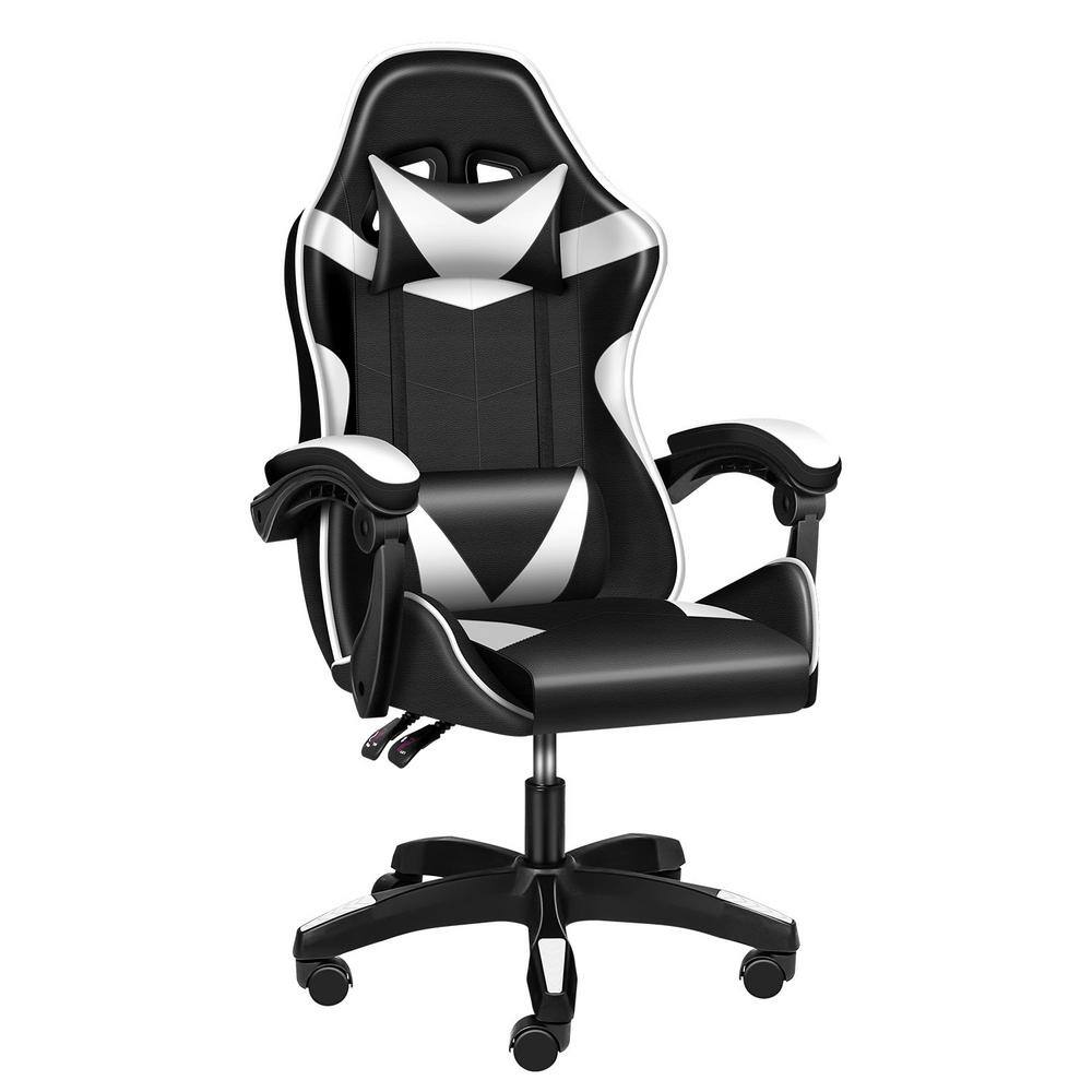 Details about   High-Back Racing Reclining Gaming Chair White 