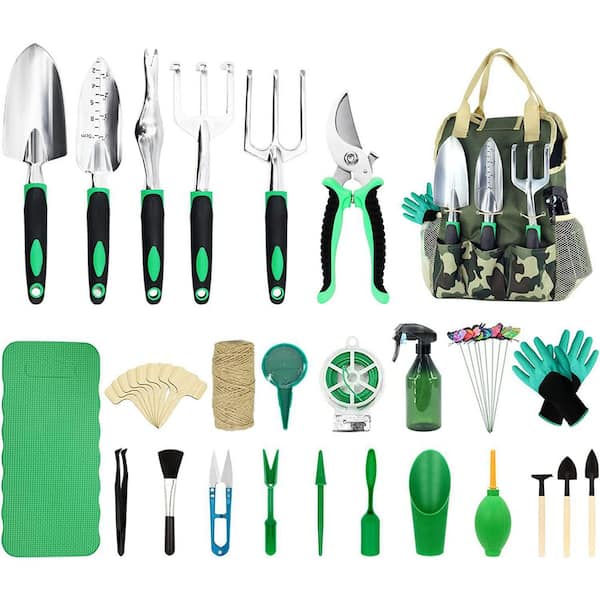 11-Piece Garden Tool Kit with Outdoor Hand Tools, Garden Tool Set  B089Q6SKCP - The Home Depot