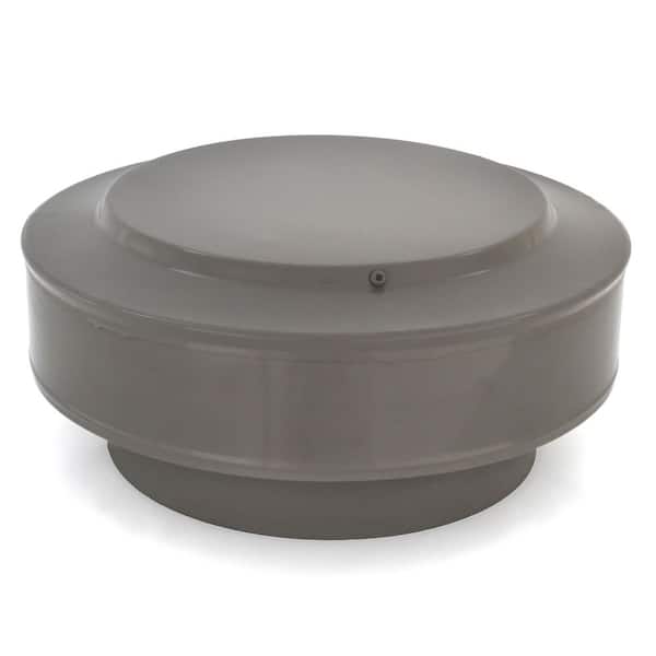 Active Ventilation 8 in. D Aluminum Vent Pipe Cap in Weatherwood