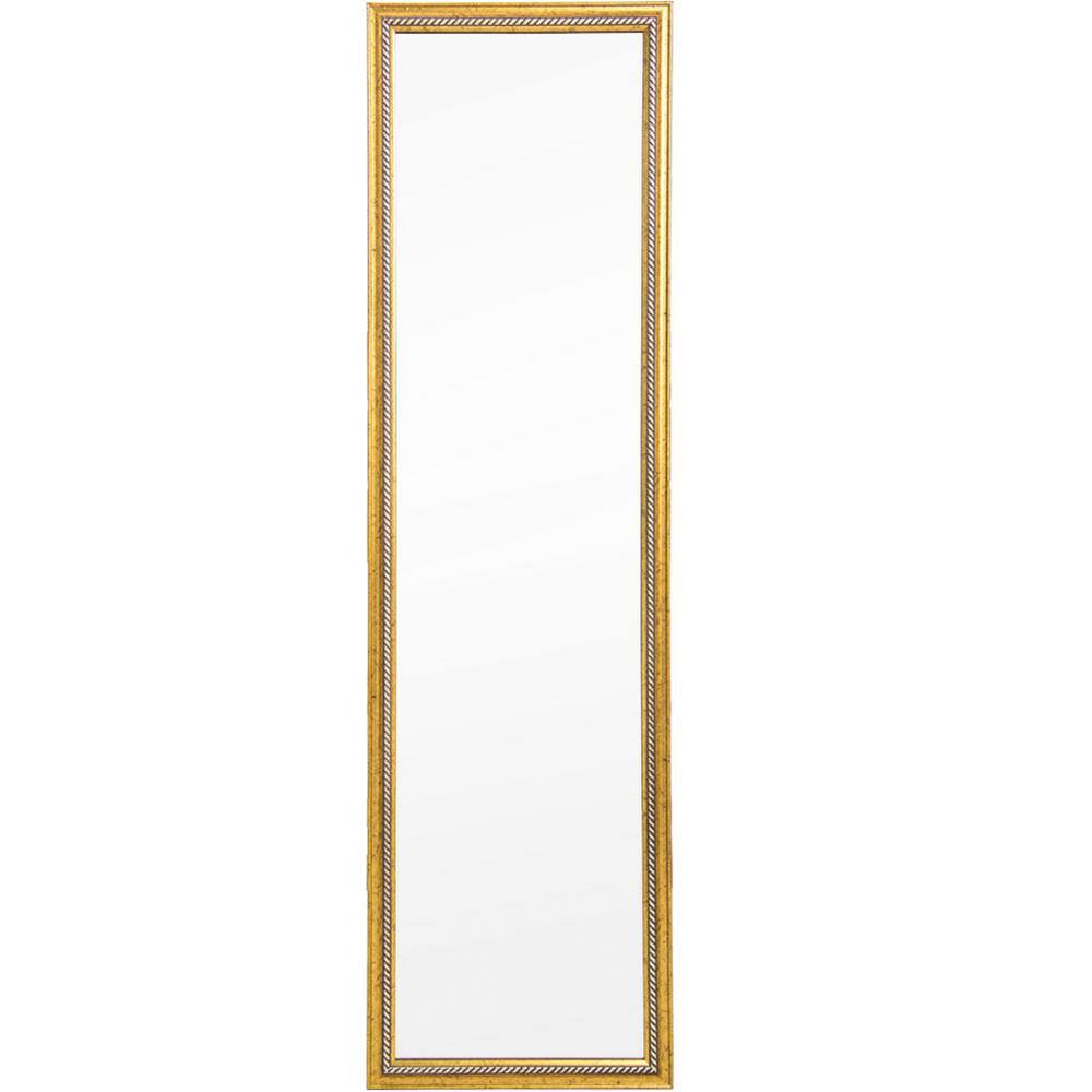 50 in. W x 14 in. H Rectangular Glass Framed Wall Bathroom Vanity Mirror in
