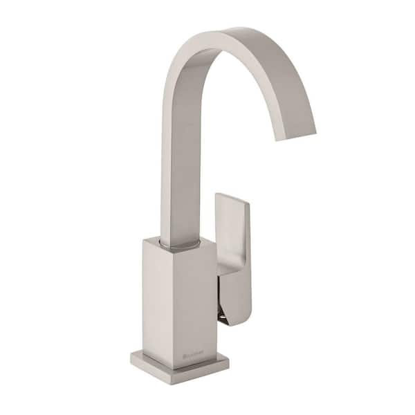 Glacier Bay Farrington Single Hole Single-Handle Bathroom Faucet in Brushed Nickel