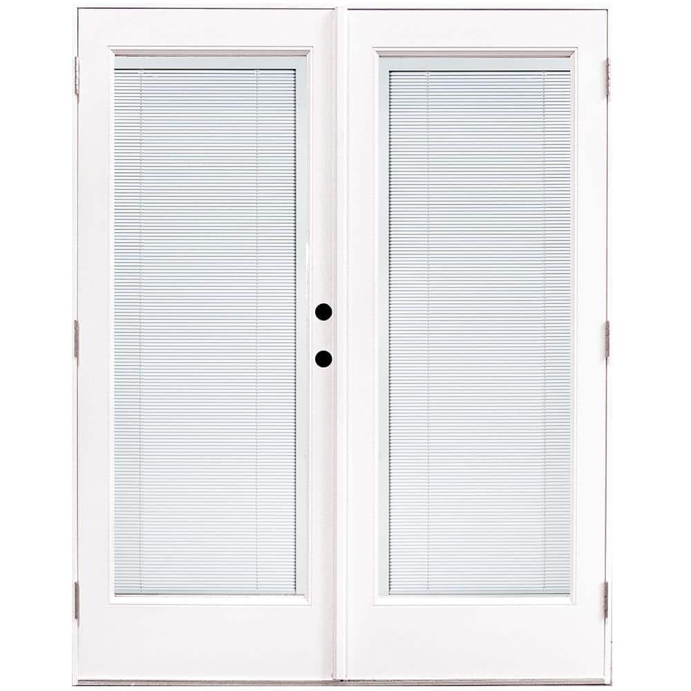 MP Doors 60 in. x 80 in. Fiberglass Smooth White LeftHand Outswing