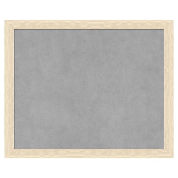 Amanti Art Woodgrain Stripe Blonde 22 in. x 18 in Framed Magnetic Board