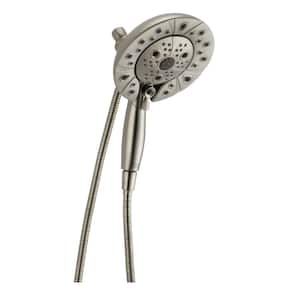 In2ition 5-Spray Patterns 2.5 GPM 6.88 in. Wall Mount Dual Shower Heads in Stainless