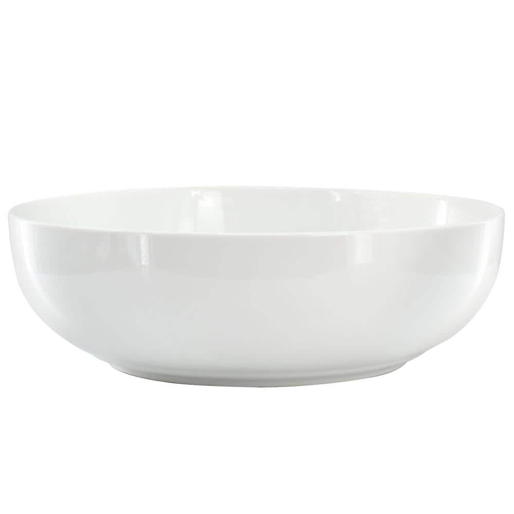 OUR TABLE Simply White 11in. 42 fl. oz. White Round Porcelain Pasta