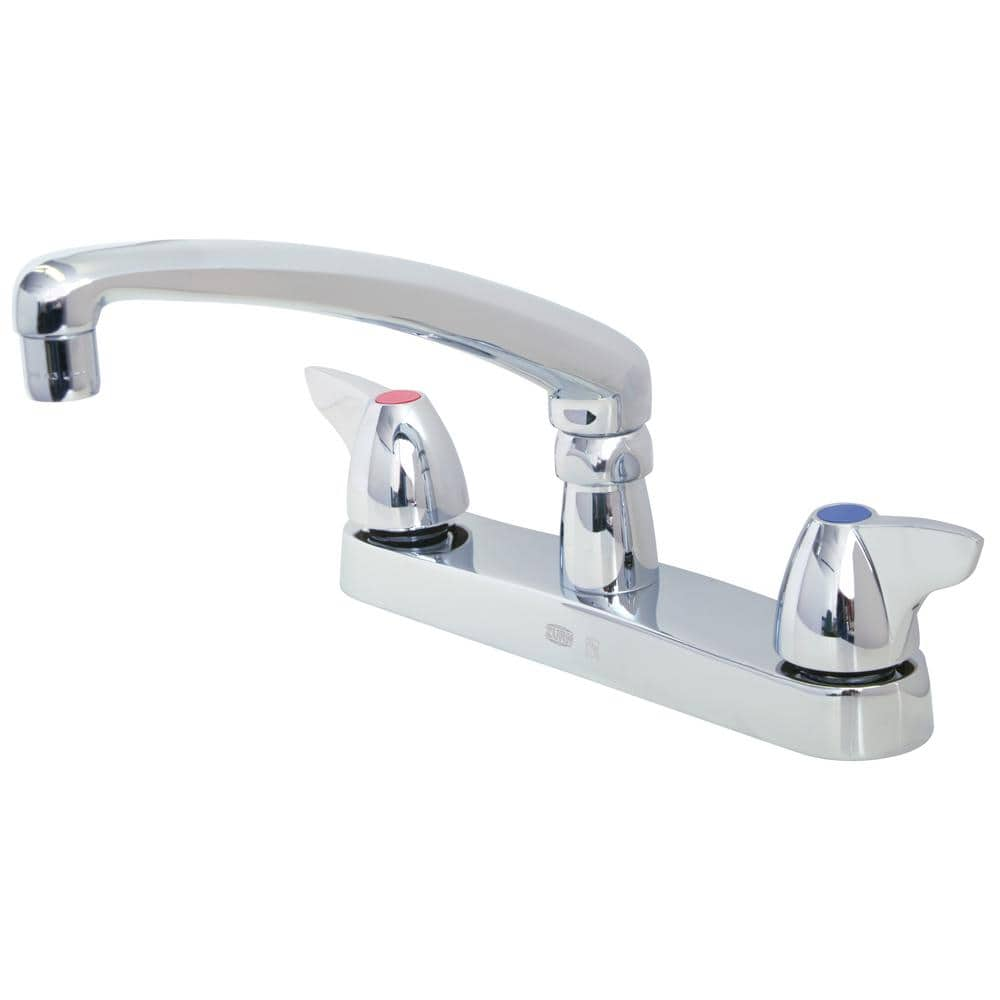 UPC 670240365391 product image for 8 in. Widespread 2-Handle Kitchen Faucet in Chrome | upcitemdb.com