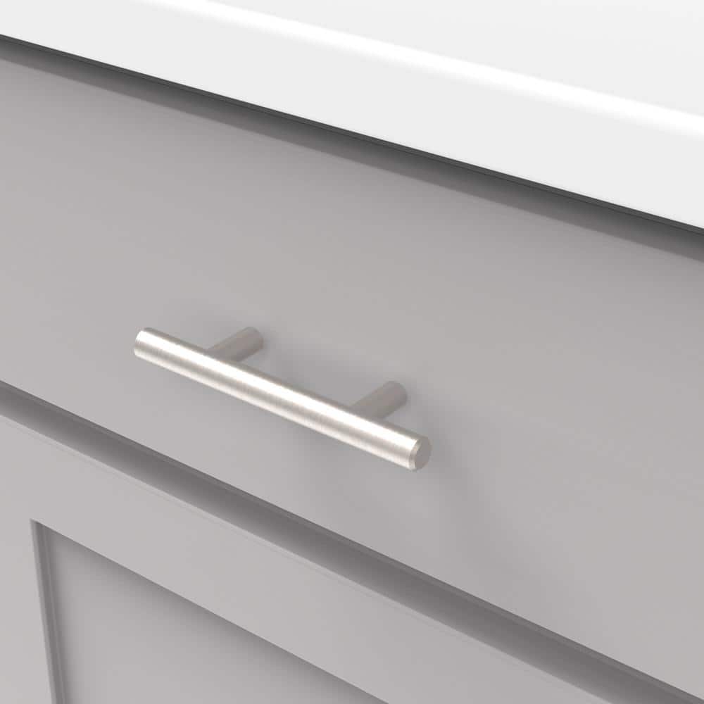 Modern Stainless Steel Bar Pull Cabinet Handles with Mounting Hardware