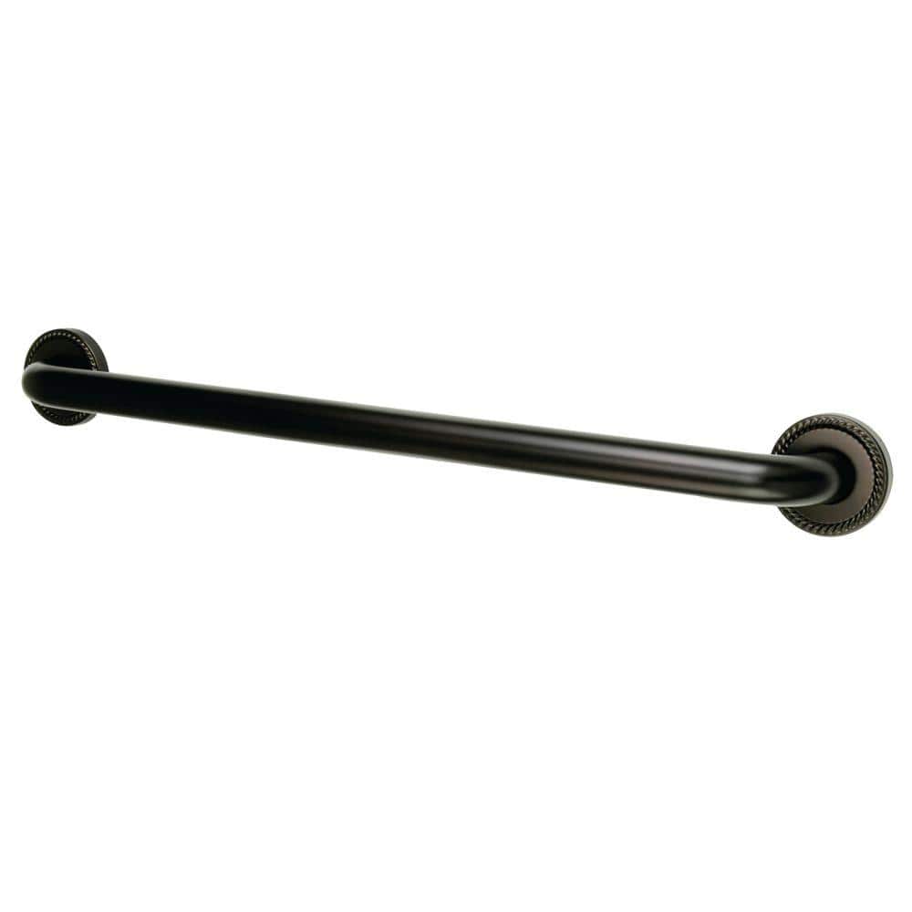 Kingston Brass Roped 30 in. x 11/4 in. Grab Bar in Oil Rubbed Bronze