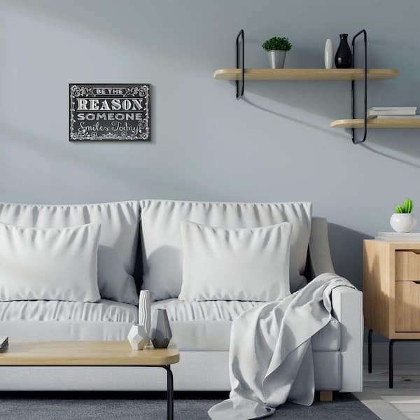 11 in. x 14 in. "Black and White Inspirational Word Chalk Drawing" by ALI Chris Framed Wall Art