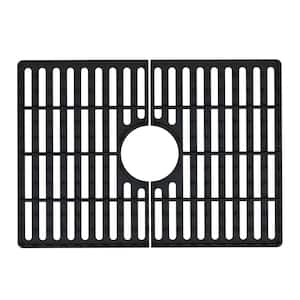 20.75 in. x 14.875 in. Silicone Bottom Grid for 24 in. Single Bowl Kitchen Sink in Matte Black