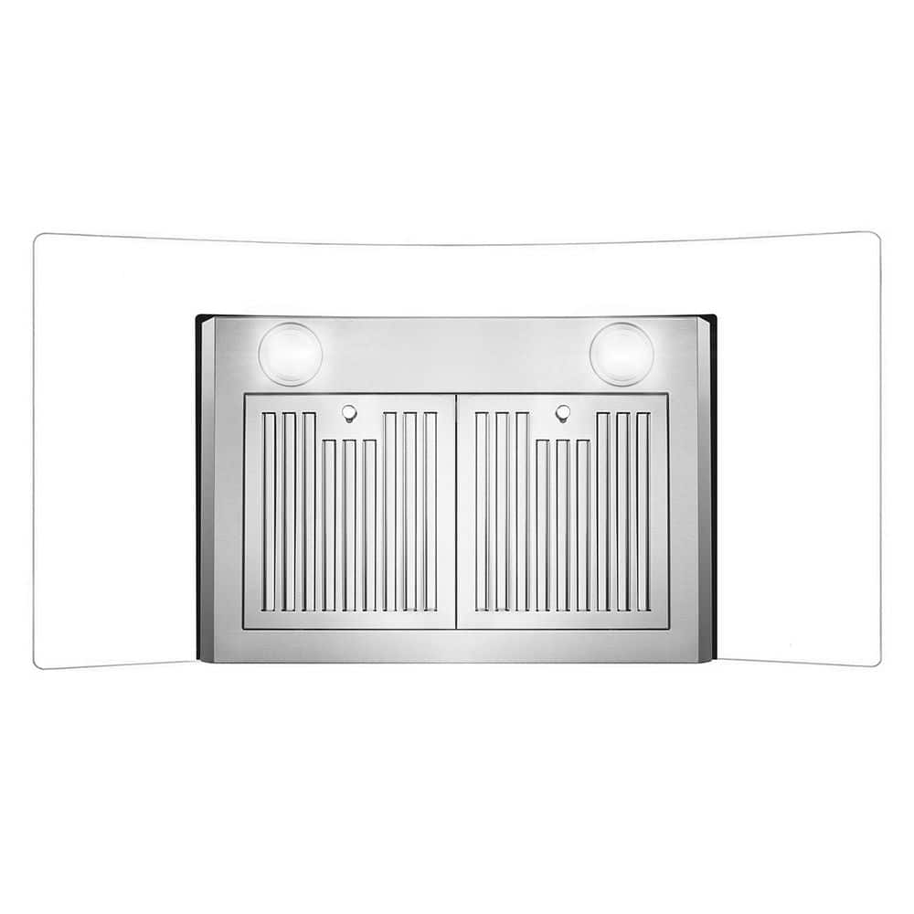 Cosmo 36" Stainless Steel Wall Mount Range Hood with Charcoal Filter