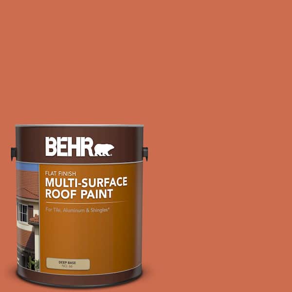 BEHR 1 gal. #M180-6 Tiki Torch Flat Multi-Surface Exterior Roof Paint