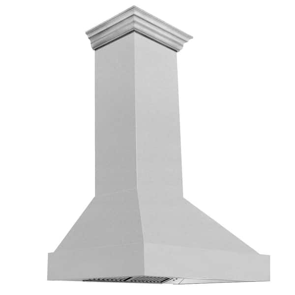 36 in. Satin Stainless Steel Wall Mount Range Hood