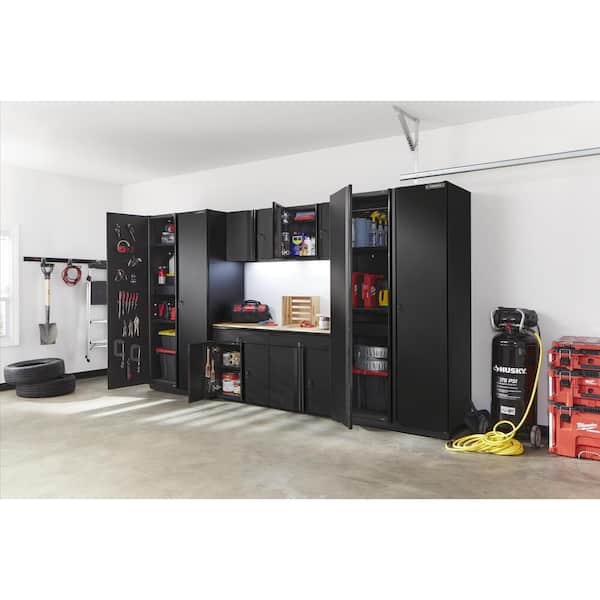 Husky 6-Piece Extra Wide Heavy Duty Welded Steel Garage