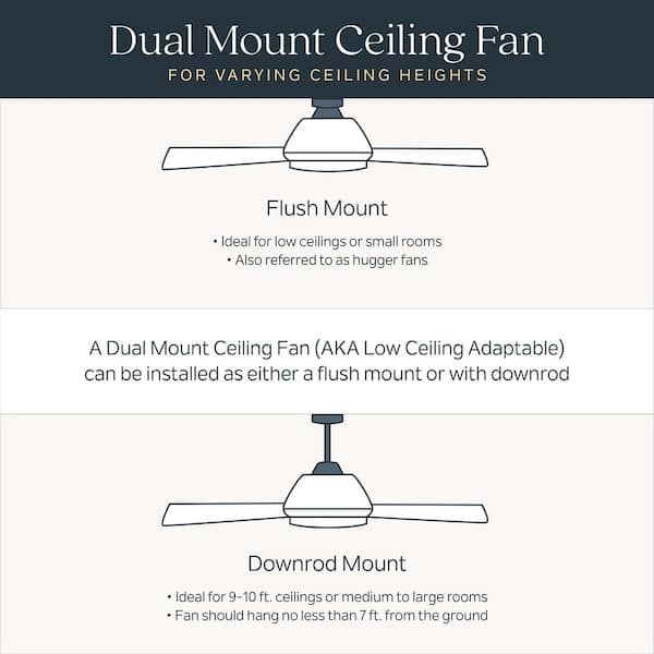Geno 54 in. Indoor Brushed Stainless Steel Downrod Mount Ceiling Fan with Integrated LED with Remote Control Included