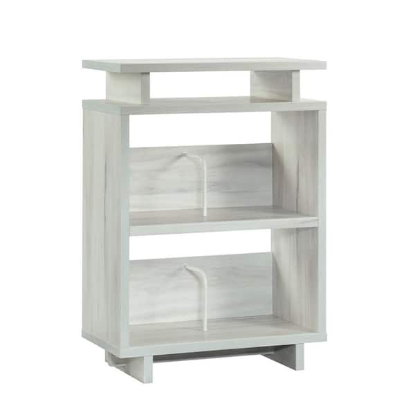 SAUDER Porto Palma 40.315 in. Haze Acacia Accent Storage Cabinet with Divided Shelving