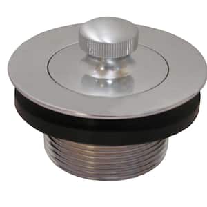 1-1/2 in. Lift and Turn Bath Tub Drain with 1-7/8 in. O.D. Coarse Threads, Brushed Stainless
