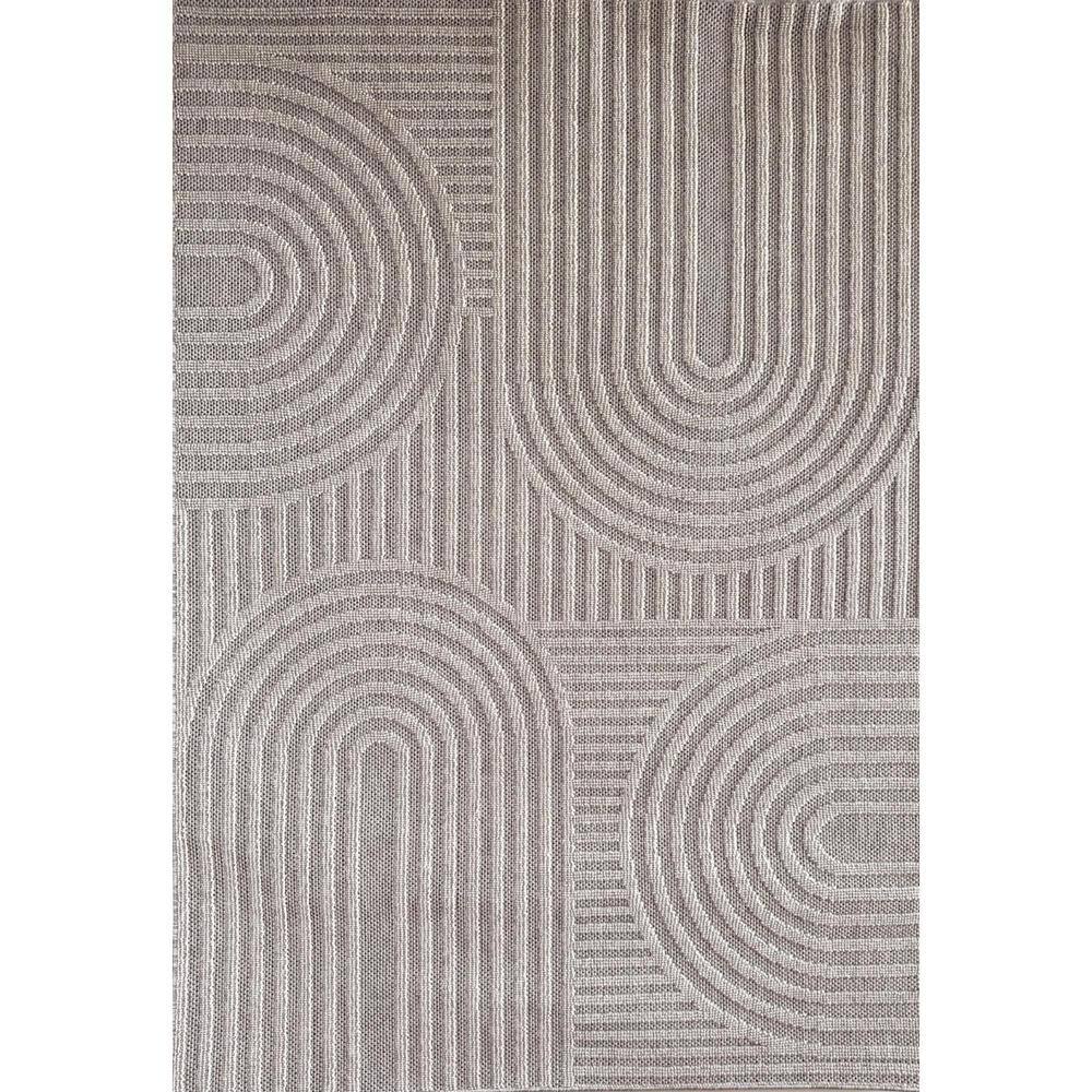 Hogar Gray Cream 4 ft. x 6 ft. Modern Abstract Indoor Area Rug price history on PriceWatchPro
