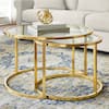 Home Decorators Collection Cheval 2-Piece 30 in. Gold/Glass Medium ...