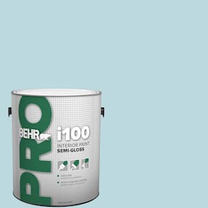 1 gal. #S460-1 Air Blue Semi-Gloss Interior Paint