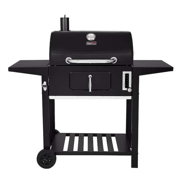 Royal Gourmet 24-in. Charcoal Grill, 587 Square Inches Heavy-duty BBQ Smoker, Black