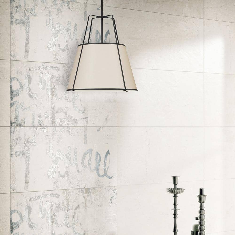 Trapezoid 3-Light 18" Black Drum Pendant with White Shade