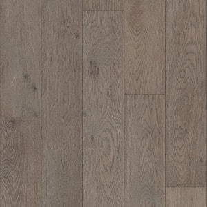 ACQUA FLOORS Parker Oak 1/4 in. T x 5 in. W Click Lock Wire Brushed Engineered Hardwood Flooring (16.68 sq.ft./case)