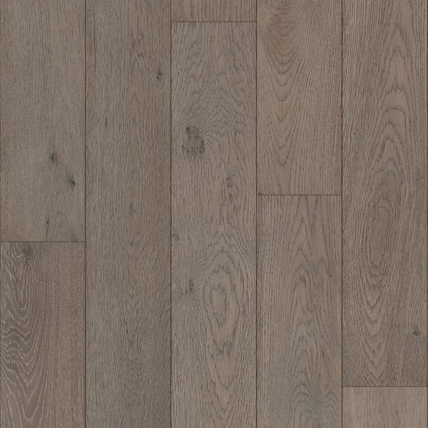 Parker Oak 1/4 in. T x 5 in. W Click Lock Wire Brushed Engineered Hardwood Flooring (16.68 sq.ft./case)