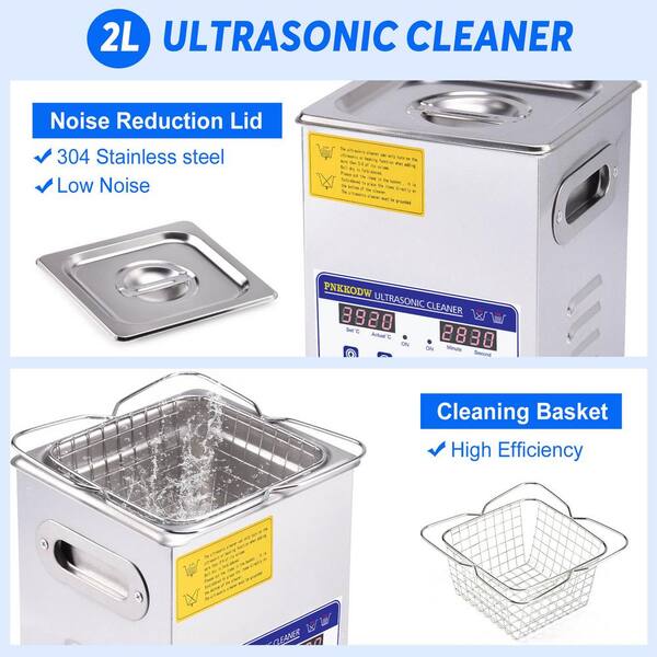 2-Pack Ultrasonic Jewelry Cleaner Solution (8oz Per Bottle), Made in USA, Non-T
