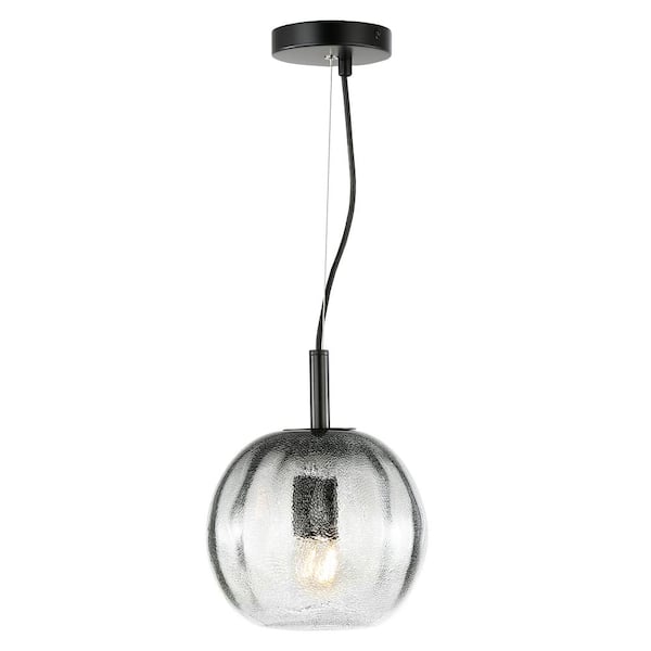 Ravello 1-Light Smokey Pendant Light with Ghass Shade