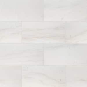 Cosmic White 3 cm x 12 in. x 24 in. Sandblast Marble Paver Floor Tile (2 sq. ft./Case)