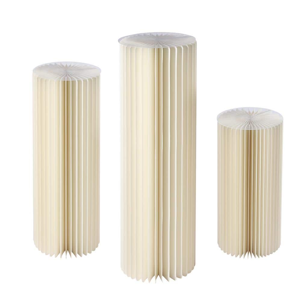 Foam Strip Flower Arrangement-Cylindrical White Sticks Round