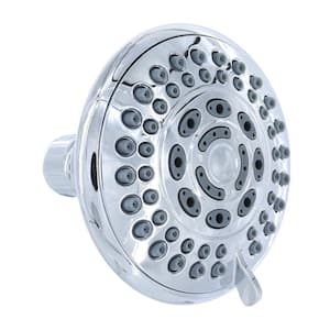 5-Spray Water-Saving Fixed Shower Head in Chrome