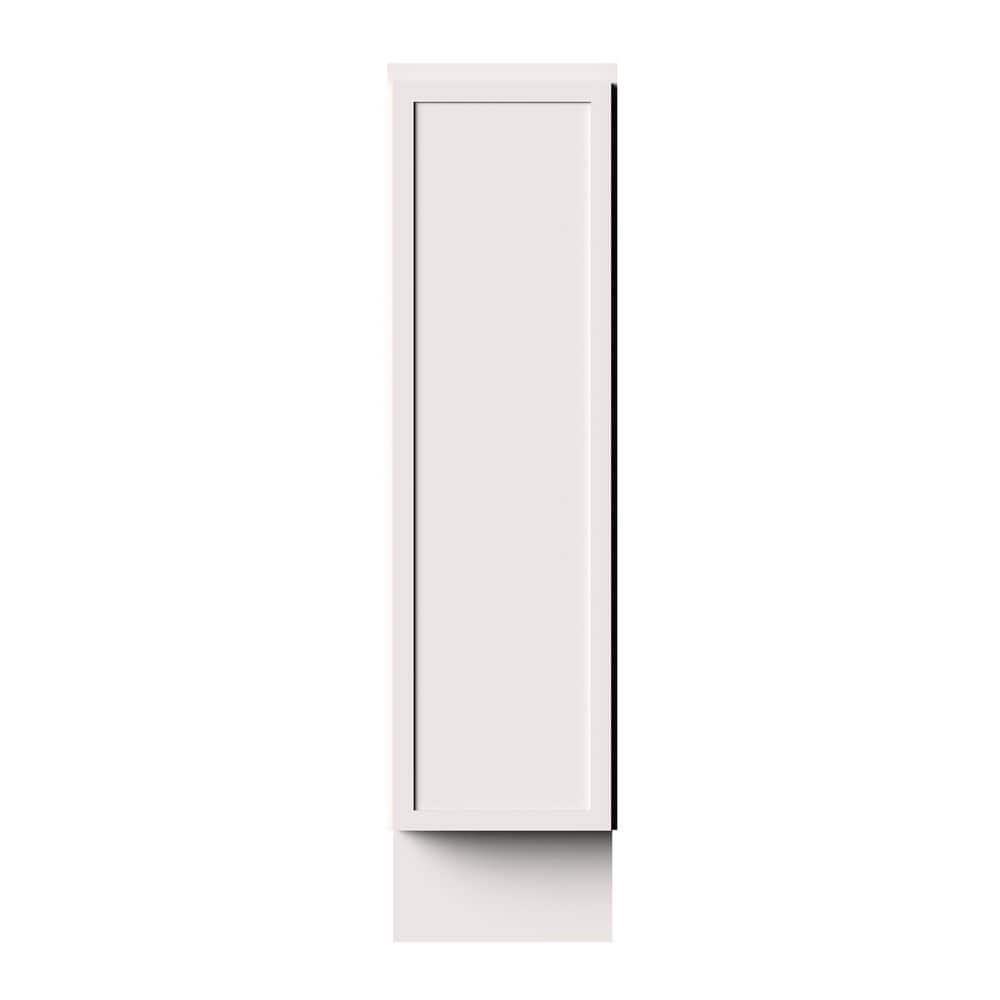 9 in. W x 24 in. D x 34.5 in. H RTA Solid Wood Full Height Door Base Kitchen Cabinet in Snow White Full Overlay Design price history on PriceWatchPro
