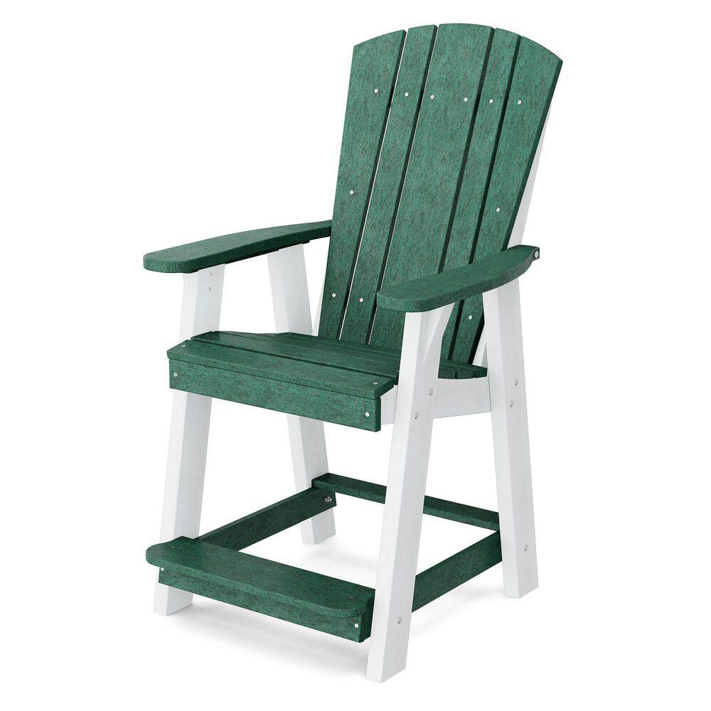 Heritage Turf Green and White Plastic Outdoor Balcony Chair price history on PriceWatchPro