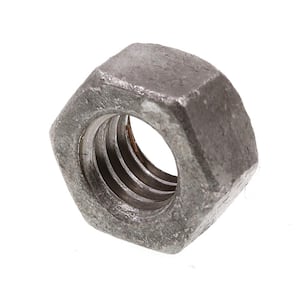 5/16-18 in. A563 Grade A Hot Dip Galvanized Steel Finished Hex Nuts (100-Pack)