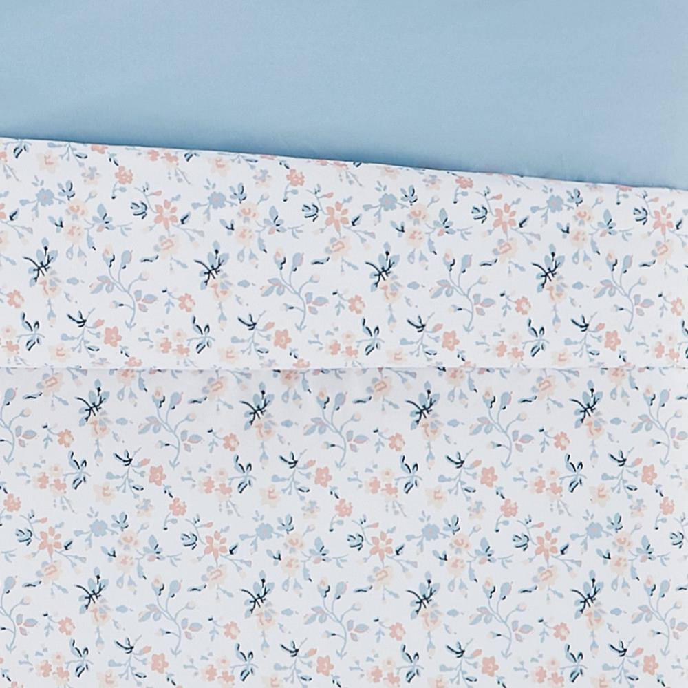 King White Microfiber Reversible Bedspread Set