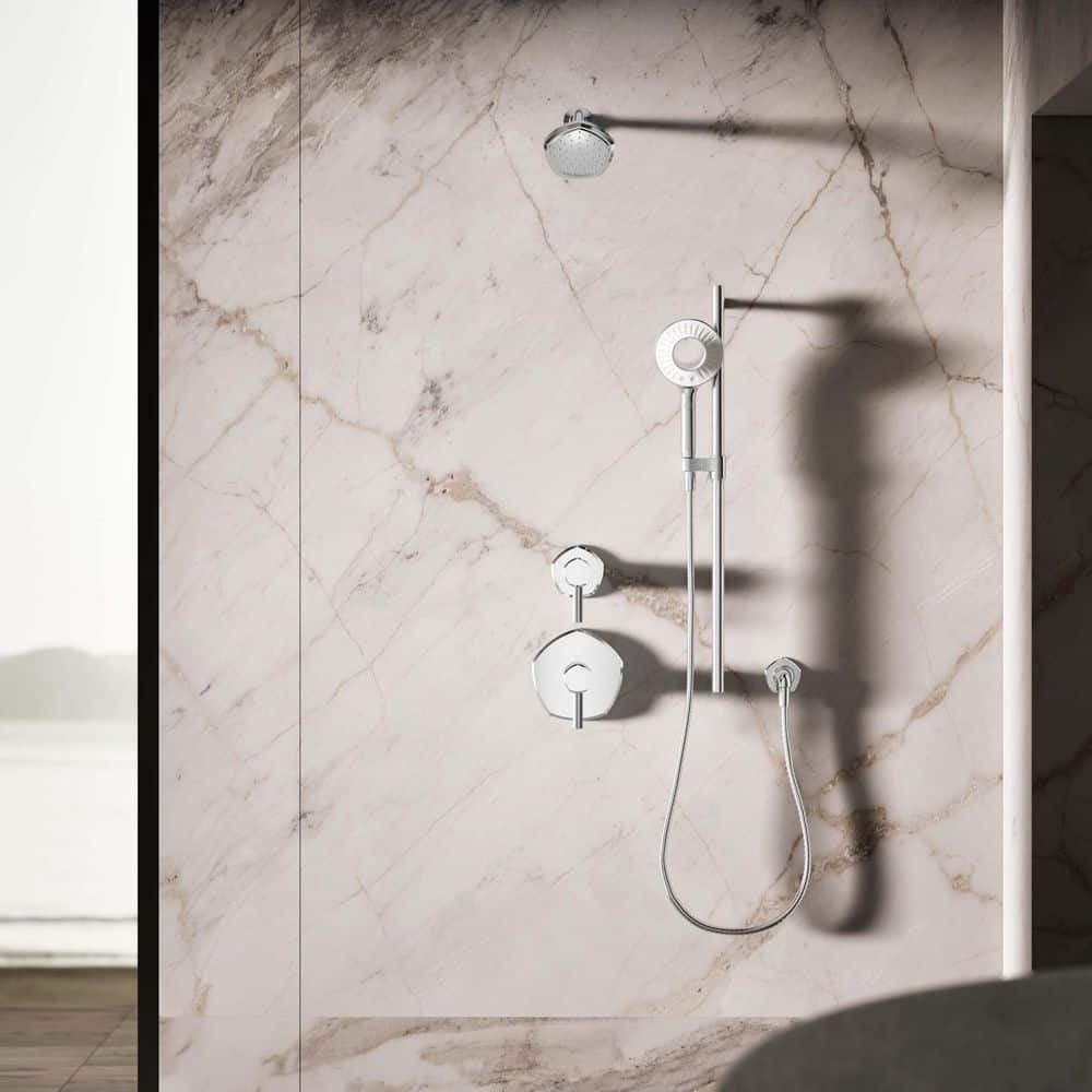 Polished Chrome Two-Function Handheld Showerhead