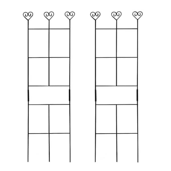 2 Pack 30 in. Metal Plant Trellis for Climbing Plants Rustproof Potted Plant Support for Ivy Vines, Hoya, Indoor Outdoor