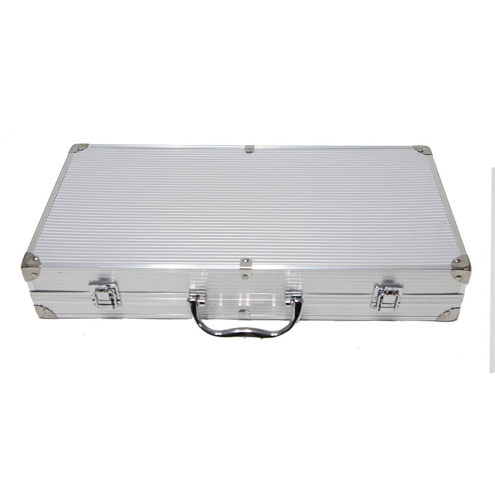 Deluxe Stainless Steel BBQ Tool Set with Storage Case