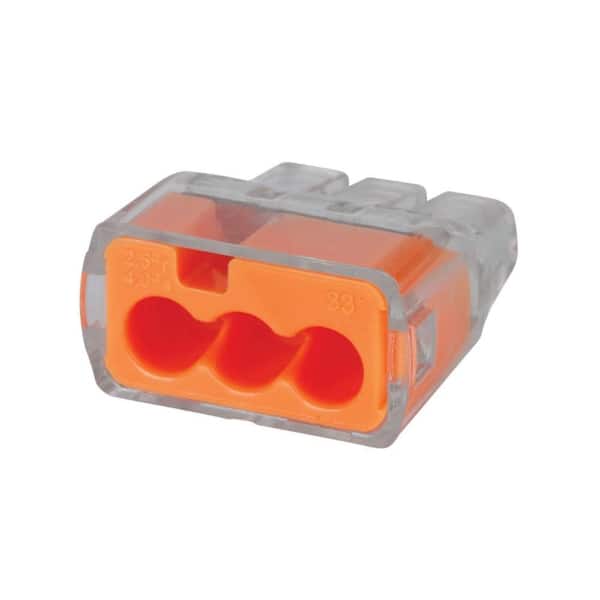 IDEAL 33 Orange In-Sure 3-Port Connectors (100-Pack)