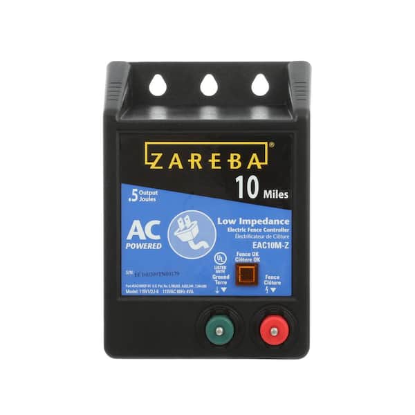 Zareba Electric Fence Controller 115-Volt 10-Mile Low Impedance Energizer 
