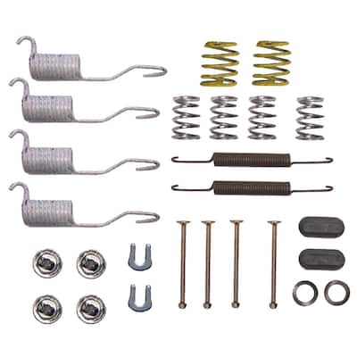 and Washers Retainers ACDelco 18K1465 Professional Rear Drum Brake Hardware Kit with Springs Pins 