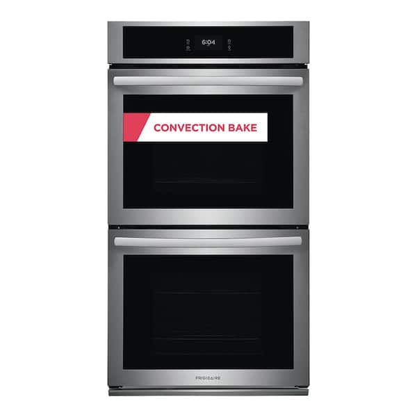 Frigidaire 27 in. Double Electric Built-In Wall Oven with Convection in Stainless Steel