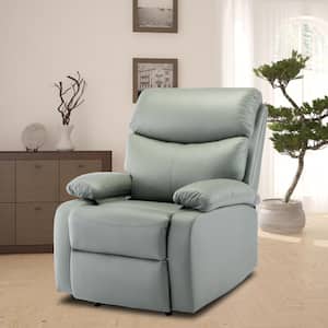 Everglade 30.2 in. W Technical Leather Upholstered 3 Position Manual Standard Recliner in Green