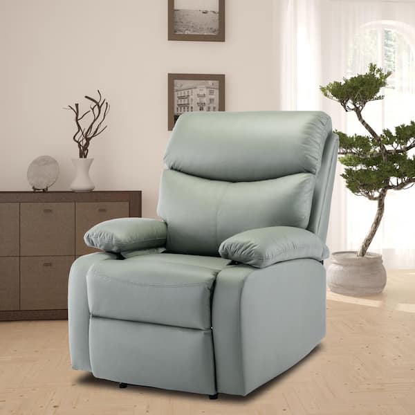 Chizzyseat Everglade 30.2 in. W Technical Leather Upholstered 3 Position Manual Standard Recliner in Green