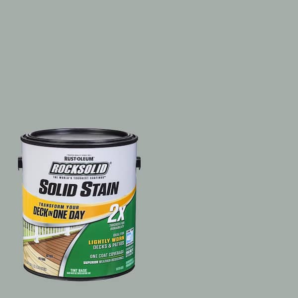 Rust-Oleum RockSolid 1 gal. Gainsboro Exterior 2X Solid Stain